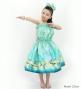 Hula Keiki Set-Up with Kukui Flower & Kukui Nut Lei Print / Luxury Collection / Light Blue / Jp159lbl