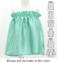 Hula Keiki Set-Up with Kukui Flower & Kukui Nut Lei Print / Luxury Collection / Light Blue / Jp159lbl