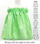 Hula Keiki Set-Up with Kukui Flower & Kukui Nut Lei Print / Luxury Collection / Light Green / Jp159lgr