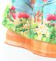 Hula Kids Double Shantung Pa'u Skirt with Hawaiian Flower & Sea Print / Luxury Collection / Jp160-3