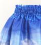 Hula Kids Double Shantung Pa'u Skirt with Hawaiian Flower & Sea Print / Luxury Collection / Jp160-8