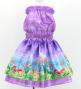 Hula Kids Blouse & Double Pa'u Set-Up with Hawaiian Flower & Sea Print / Luxury Collection / Jp161-1