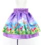 Hula Kids Blouse & Double Pa'u Set-Up with Hawaiian Flower & Sea Print / Luxury Collection / Jp161-1