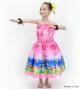 Hula Kids Blouse & Double Pa'u Set-Up with Hawaiian Flower & Sea Print / Luxury Collection / Jp161-2