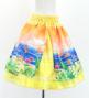 Hula Kids Blouse & Double Pa'u Set-Up with Hawaiian Flower & Sea Print / Luxury Collection / Jp161-4