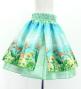 Hula Kids Blouse & Double Pa'u Set-Up with Hawaiian Flower & Sea Print / Luxury Collection / Jp161-5
