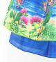Hula Kids Blouse & Double Pa'u Set-Up with Hawaiian Flower & Sea Print / Luxury Collection / Jp161-8
