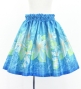 Hula Kids Shantung Pa'u Skirt with Tiare & Kahiko Print / Luxury Collection / Jp162lbl