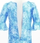 Hula Kids Long Dress with Orchid Print / Luxury Collection / Blue / Jp166bl