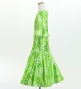 Hula Kids Long Dress with Orchid Print / Luxury Collection / Green / Jp166gr
