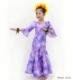 Hula Kids Long Dress with Orchid Print / Luxury Collection / Purple / Jp166pu