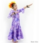 Hula Kids Long Dress with Orchid Print / Luxury Collection / Purple / Jp166pu