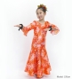 Hula Kids Long Dress with Orchid Print / Luxury Collection / Red / Jp166rd