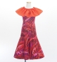 Hula Kids Long Multi Way Dress with Velvet & Koshibo / Luxury Collection / Dark Red / Jp169drd