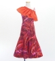Hula Kids Long Multi Way Dress with Velvet & Koshibo / Luxury Collection / Dark Red / Jp169drd