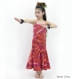Hula Kids Long Multi Way Dress with Velvet & Koshibo / Luxury Collection / Dark Red / Jp169drd