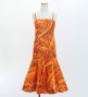 Hula Kids Long Multi Way Dress with Velvet & Koshibo / Luxury Collection / Orange / Jp169or