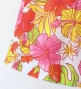 Hula Kids Long Shantung Circular Skirt with Hibiscus Print / White & Red / Jp170-4