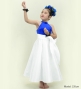 Hula Kids Long Shantung Circular Skirt / White / Jp170-8