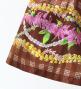 Hula Kids Shantung Pa'u Skirt with Palaka & Lei Print / Luxury Collection / Brown / Jp171br