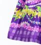 Hula Kids Shantung Pa'u Skirt with Palaka & Lei Print / Luxury Collection / Purple / Jp171pu