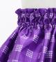 Hula Kids Shantung Pa'u Skirt with Palaka & Lei Print / Luxury Collection / Purple / Jp171pu
