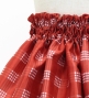 Hula Kids Shantung Pa'u Skirt with Palaka & Lei Print / Luxury Collection / Red / Jp171rd