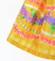 Hula Kids Shantung Pa'u Skirt with Palaka & Lei Print / Luxury Collection / Yellow / Jp171ye