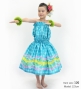 Hula Set up Keiki with Palaka & Lei Print / Luxury Collection / Light Blue / Jp172lbl