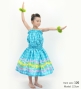 Hula Set up Keiki with Palaka & Lei Print / Luxury Collection / Light Blue / Jp172lbl
