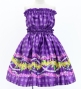 Hula Set up Keiki with Palaka & Lei Print / Luxury Collection / Purple / Jp172pu