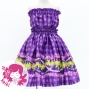 Hula Set up Keiki with Palaka & Lei Print / Luxury Collection / Purple / Jp172pu