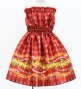 Hula Set up Keiki with Palaka & Lei Print / Luxury Collection / Red / Jp172rd