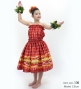 Hula Set up Keiki with Palaka & Lei Print / Luxury Collection / Red / Jp172rd