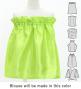 Hula Keiki Set-Up with Hawaiian Flower Print / Luxury Collection / Jp174-6