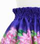 Hula Kids Shantung Pa'u Skirt with Cattleya Lei Print / Luxury Collection / Purple / Jp177pu