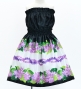 Hula Set up Keiki with Cattleya Lei Print / Luxury Collection / Black / Jp178bk