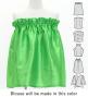 Hula Set up Keiki with Cattleya Lei Print / Luxury Collection / Green / Jp178gr
