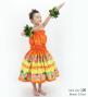 Hula Set up Keiki with Cattleya Lei Print / Luxury Collection / Orange / Jp178or