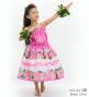 Hula Set up Keiki with Cattleya Lei Print / Luxury Collection / Pink / Jp178pi