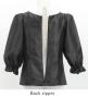 Hula Kids 3/4 Sleeve Blouse with Shantung / Black / Jp208bk