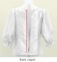 Hula Kids 3/4 Sleeve Blouse with Shantung / White / Jp208wh