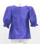 Hula Kids Elbow Sleeve Blouse with Shantung / Royal Blue / Jp209rbl
