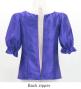 Hula Kids Elbow Sleeve Blouse with Shantung / Royal Blue / Jp209rbl
