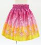 Hula Kids Shantung Pa'u Skirt with Plumeria & Monstera Print / Luxury Collection / Pink / Jp216pi