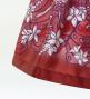 Hula Kids Shantung Pa'u Skirt with Plumeria & Monstera Print / Luxury Collection / Purple / Jp216pu