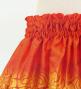 Hula Kids Shantung Pa'u Skirt with Plumeria & Monstera Print / Luxury Collection / Red / Jp216rd