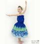 Hula Keiki Set-Up with Plumeria & Monstera Print / Luxury Collection / Blue / Jp217bl