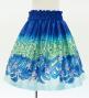 Hula Keiki Set-Up with Plumeria & Monstera Print / Luxury Collection / Blue / Jp217bl