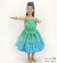 Hula Keiki Set-Up with Plumeria & Monstera Print / Luxury Collection / Light Green / Jp217lgr